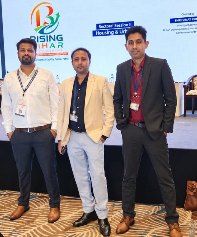 Worldtel Business Consultancy team at a business and investment event in Bihar